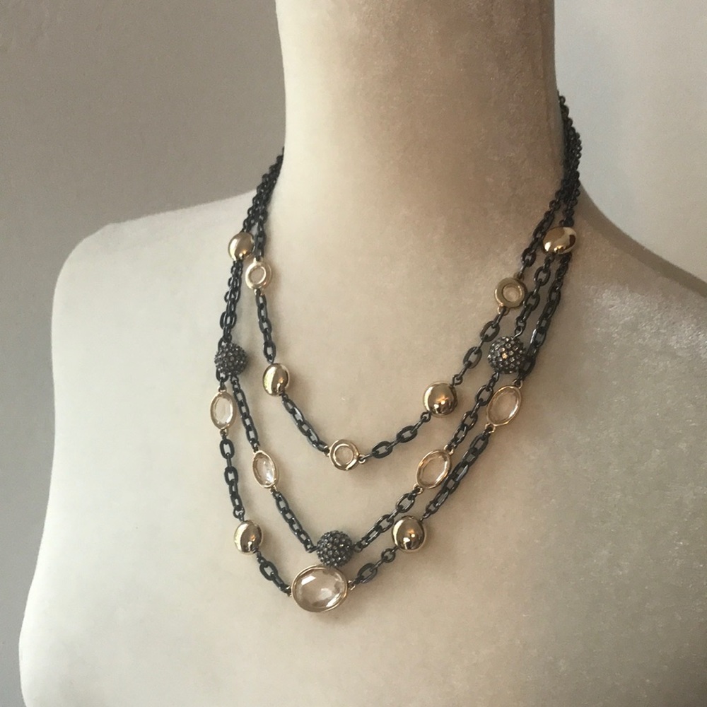 Triple strand necklace
